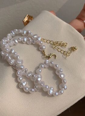 Imitaition Pearl Necklace for Women Simple Fashion Collarbon