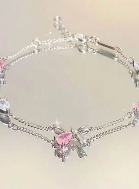 Silver Color Zircon Bracelet For Women Shiny Crystal Bracele