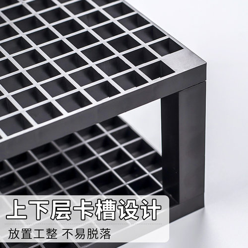 画笔架多空组合式白色塑料圆形便携可拆手绘画笔筒固定笔夹晾笔架子画笔擦座创意美术生柏伦斯挂插收纳笔座盒 - 图2