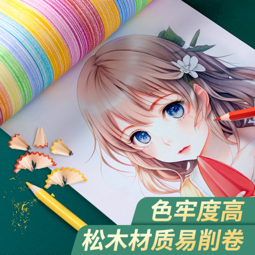 辉柏嘉彩铅水溶性彩铅笔画画专用套装72色48色德国红辉36油性绘画辉博嘉涂色美术fabercastell辉伯嘉彩色铅笔 - 图1