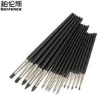 Силиконовый комплект, акварель, акрил, гуашь, хайлайтер, профессиональная кисть для маникюра, 5 шт