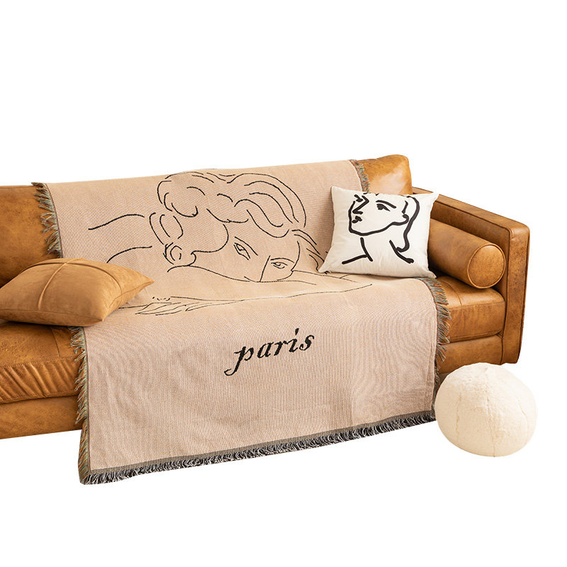 蔓越家 ins风复古文艺沙发毯客厅单人沙发巾盖布盖巾挂毯背景布,淘宝优惠券,粉丝福利购,淘宝优惠卷