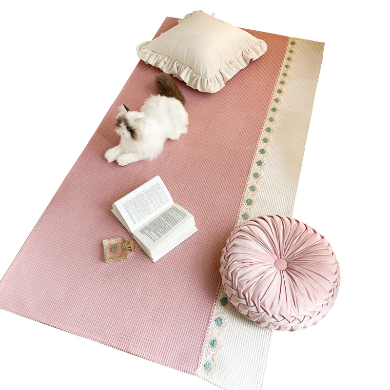 Cream style living room bedroom coffee table mat bedside mat