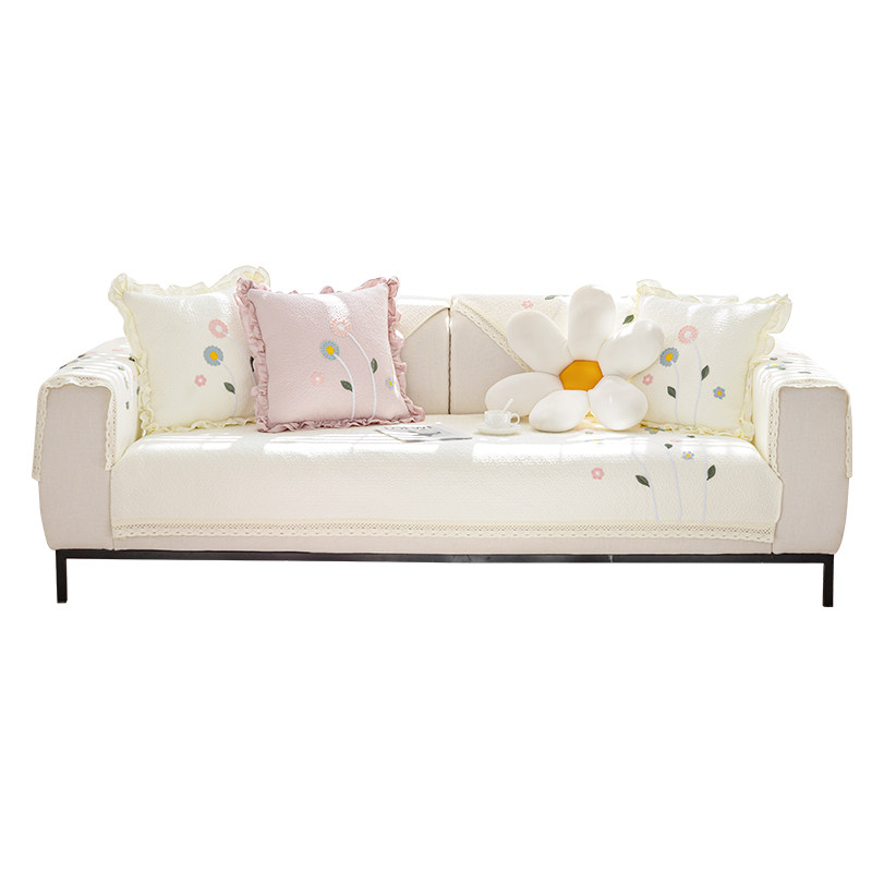 蔓越家 小清新全棉水洗棉沙发垫防滑纯棉沙发套罩靠背巾四季通用,淘宝优惠券,粉丝福利购,淘宝优惠卷