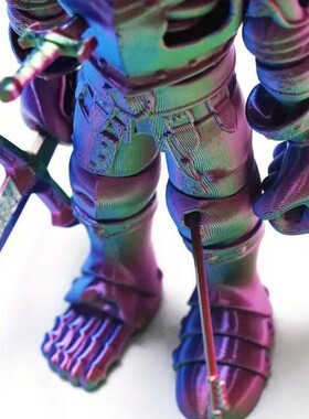 3D打印骷髅战士骑士士兵活动关节万圣节摆件手办立体人偶模型礼