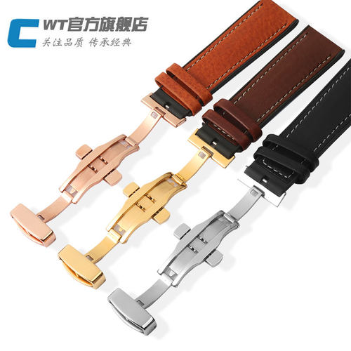真皮手表带硅胶防水橡胶表带男代用万国 天梭 欧米茄 沛纳海表带 - 图2