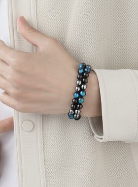 手链男生新款潮牌百搭玛瑙