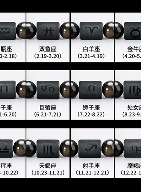 十二星座手链男潮高级感首饰自律