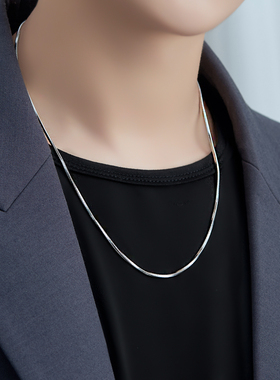 项链男生新款潮牌百搭瓜子链蛇骨