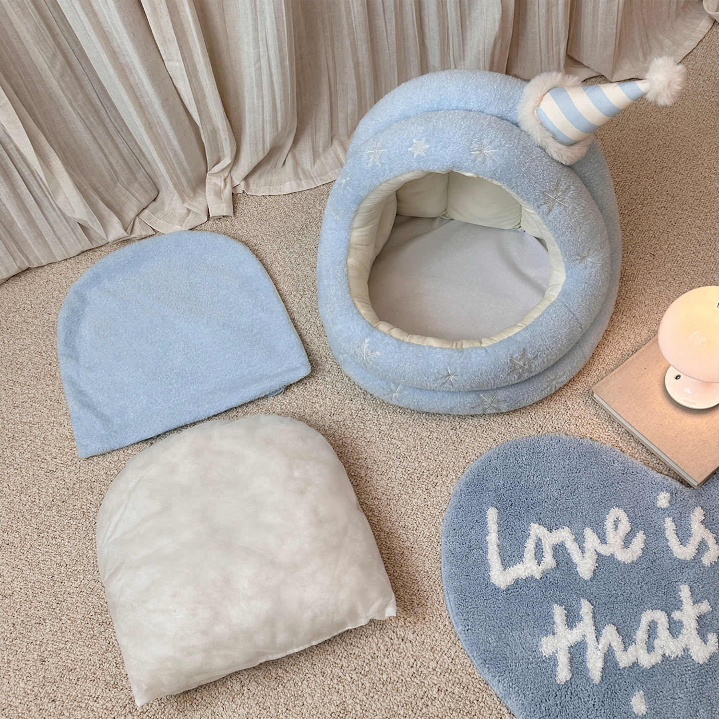 芝小麻TOOCAT雪屋蒙古包猫窝半封闭式宠物窝冬天保暖猫窝狗窝猫床,淘宝优惠券,粉丝福利购,淘宝优惠卷