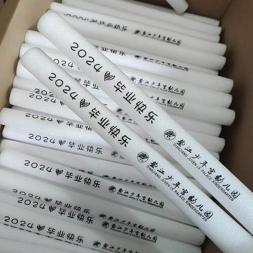 海绵发光棒夜光莹光七彩泡沫荧光棒演唱会道具户外应援棒定制LOGO - 图2