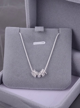 爆款不规则碎银子项链