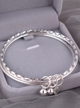 三生三世~三环叶子铃铛手镯