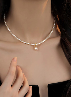 高级感百搭~施家小米珠项链