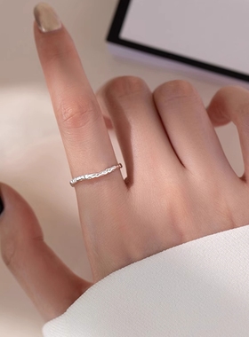 小众百搭设计感~纯银糖纸戒指