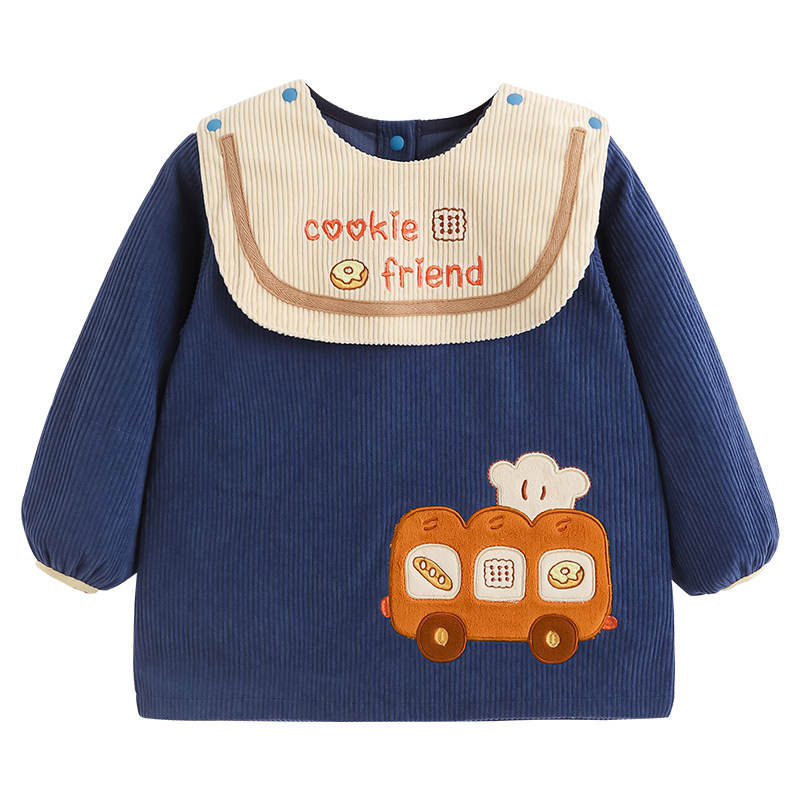 宝宝罩衣秋冬新款男童长袖围裙防水防脏护衣婴儿吃饭围兜衣反穿衣,淘宝优惠券,粉丝福利购,淘宝优惠卷