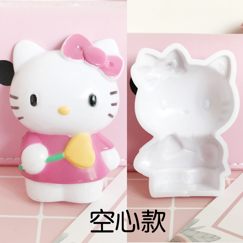 DIY奶油手机壳kt猫哈喽hello kitty凯蒂猫公仔玩具铅笔盒树脂配件