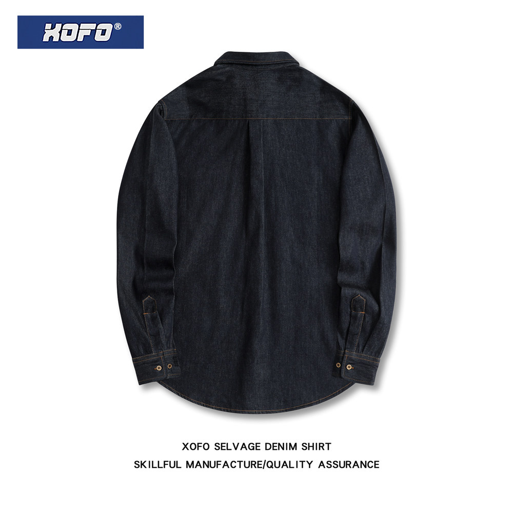 不易掉色秋季牛仔长袖衬衫美式复古衬衣休闲工装高级感男士外套,淘宝优惠券,粉丝福利购,淘宝优惠卷