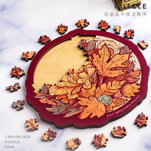 《落叶》puzzleins治愈系闺蜜生日礼物送女友创意摆件节日礼品 - 图1