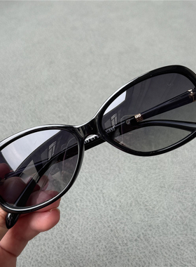 纪梵世女士偏光太阳镜黑色墨镜女款小框型女款防晒眼镜高清黑色