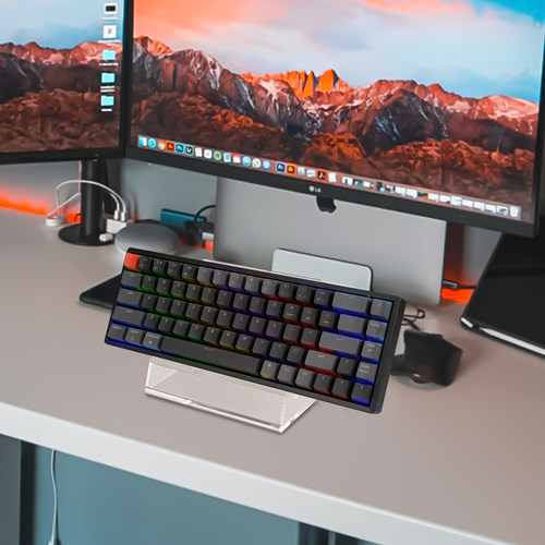 Geekria极客悦耳适用 雷蛇 罗技等透明亚克力键盘支架展示键盘托 - 图3