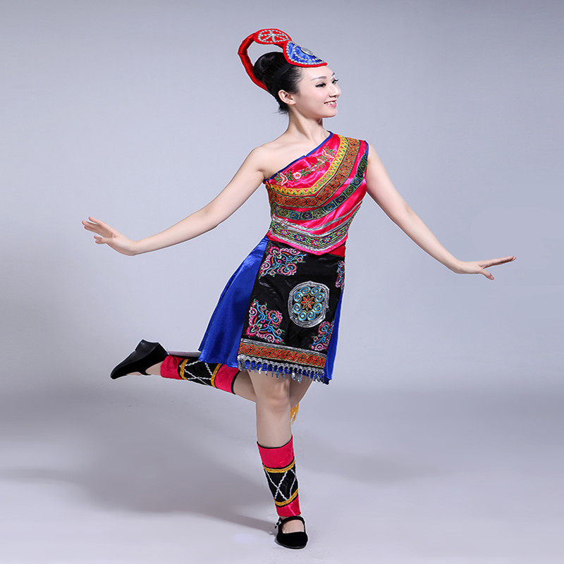 2020新款少数民族女畲族成人演出服 jzsirdfs娇诗若民族服装/舞台装