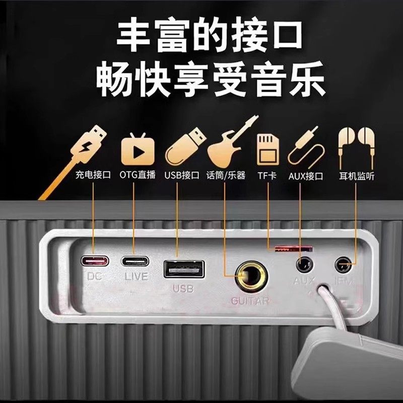 夏新声卡音响户外K歌专用无线蓝牙便携式音箱大功率网红直播套装,淘宝优惠券,粉丝福利购,淘宝优惠卷