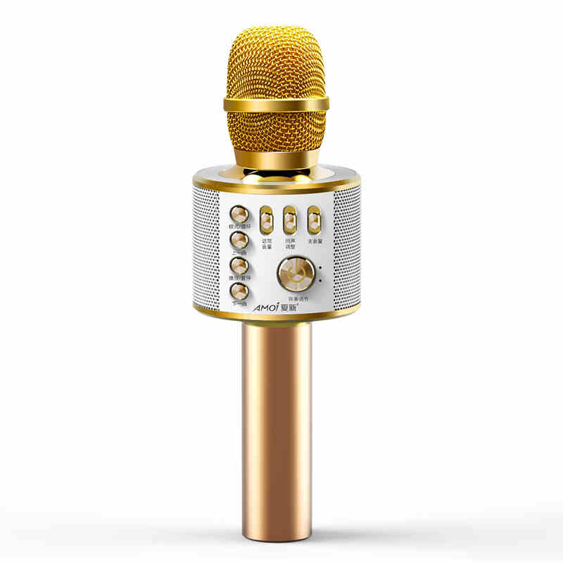 夏新话筒音响一体麦克风手机全民k歌神器电视唱歌无线蓝牙录音 - 图1