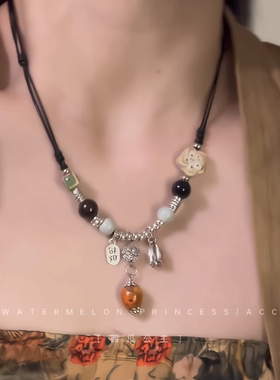 「似恋似念」新中式国风项链女古风民族风汉服旗袍马面裙锁骨链潮