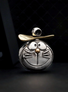 哆啦A梦吊坠叮当猫竹蜻蜓项链挂件挂坠男女同款日常时尚百搭潮款