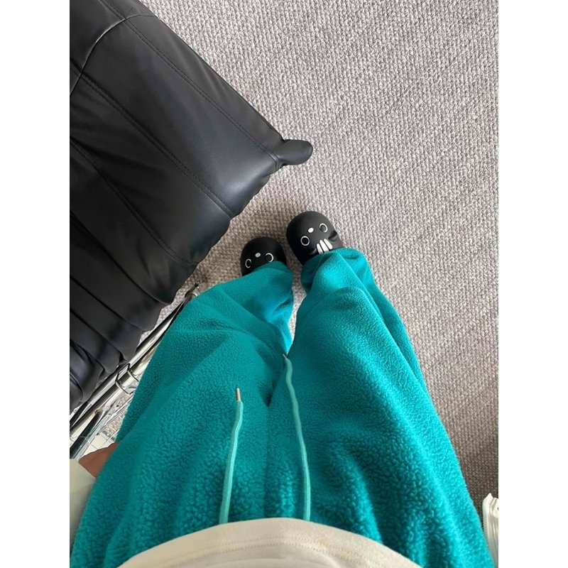 奥特莱斯~清仓捡漏薄荷绿颗粒绒软糯裤子女韩系小众加厚束脚裤子,淘宝优惠券,粉丝福利购,淘宝优惠卷