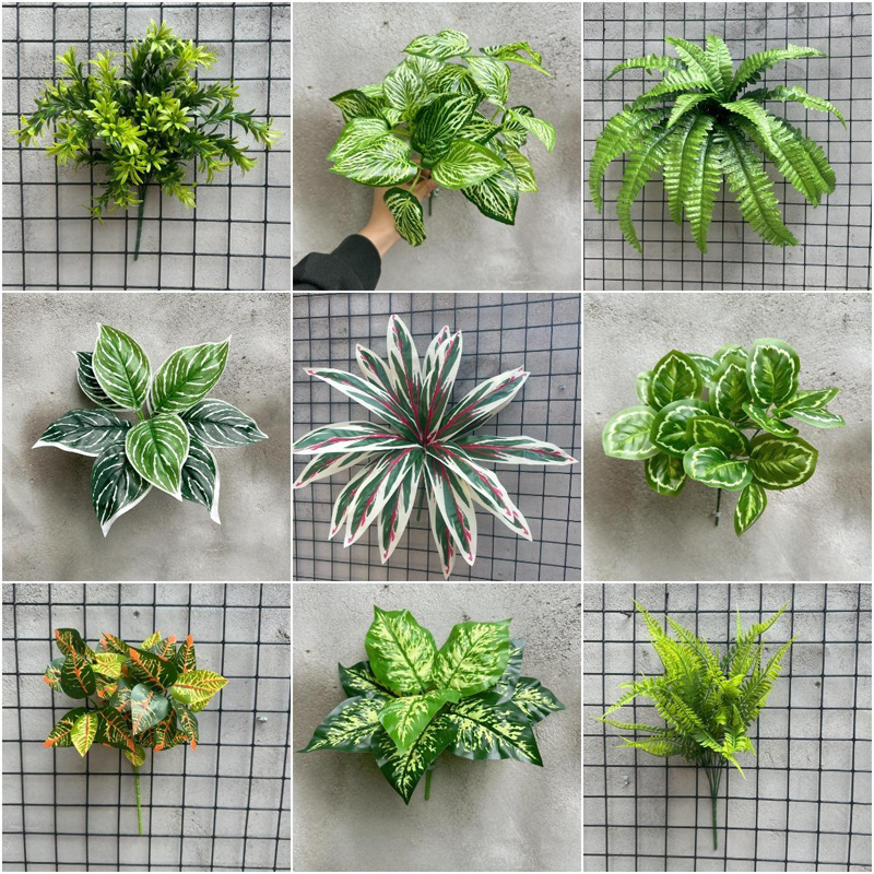 高仿真绿色蕨类植物大叶蕨草热带雨林装饰绿植墙面景观造景配材,淘宝优惠券,粉丝福利购,淘宝优惠卷