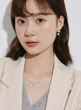 新款白色爱心项链爆款轻奢小众简