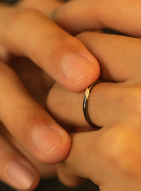 新品新款星眸情侣戒指男女一对简