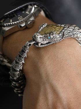 镀银手工编织手链男高级感小众设