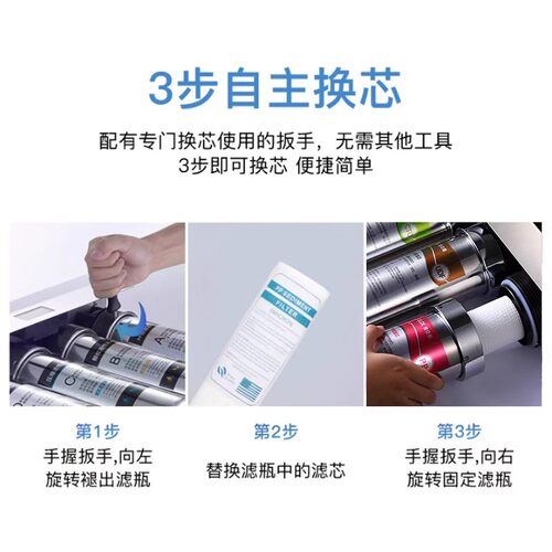 适配美菱ML-UF-2(C802)不锈钢五级净水器滤芯通用PP棉UF超滤膜 - 图2