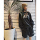 Gman High Street FOG ESSENTIALS Multi-line Season 8 1977 Flocking Loose Round Neck Long Sleeve TEE Shirt