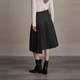 D-HARRY/Dihari gray irregular pleated skirt