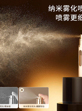 直充香水分装喷瓶便携玻璃小样分带喷头10ml喷雾瓶子空瓶密封磨砂