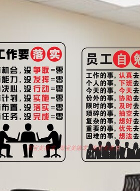 梦醒时分公司PVC励志文化墙墙贴