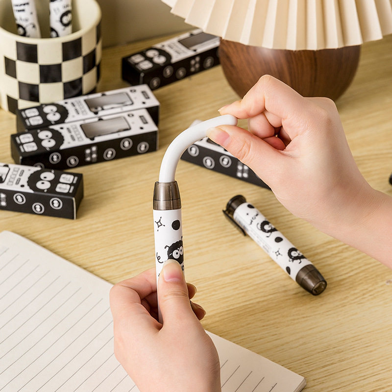 小煤球按动橡皮擦可爱文具小学生高颜值按压橡皮开学班级小礼物