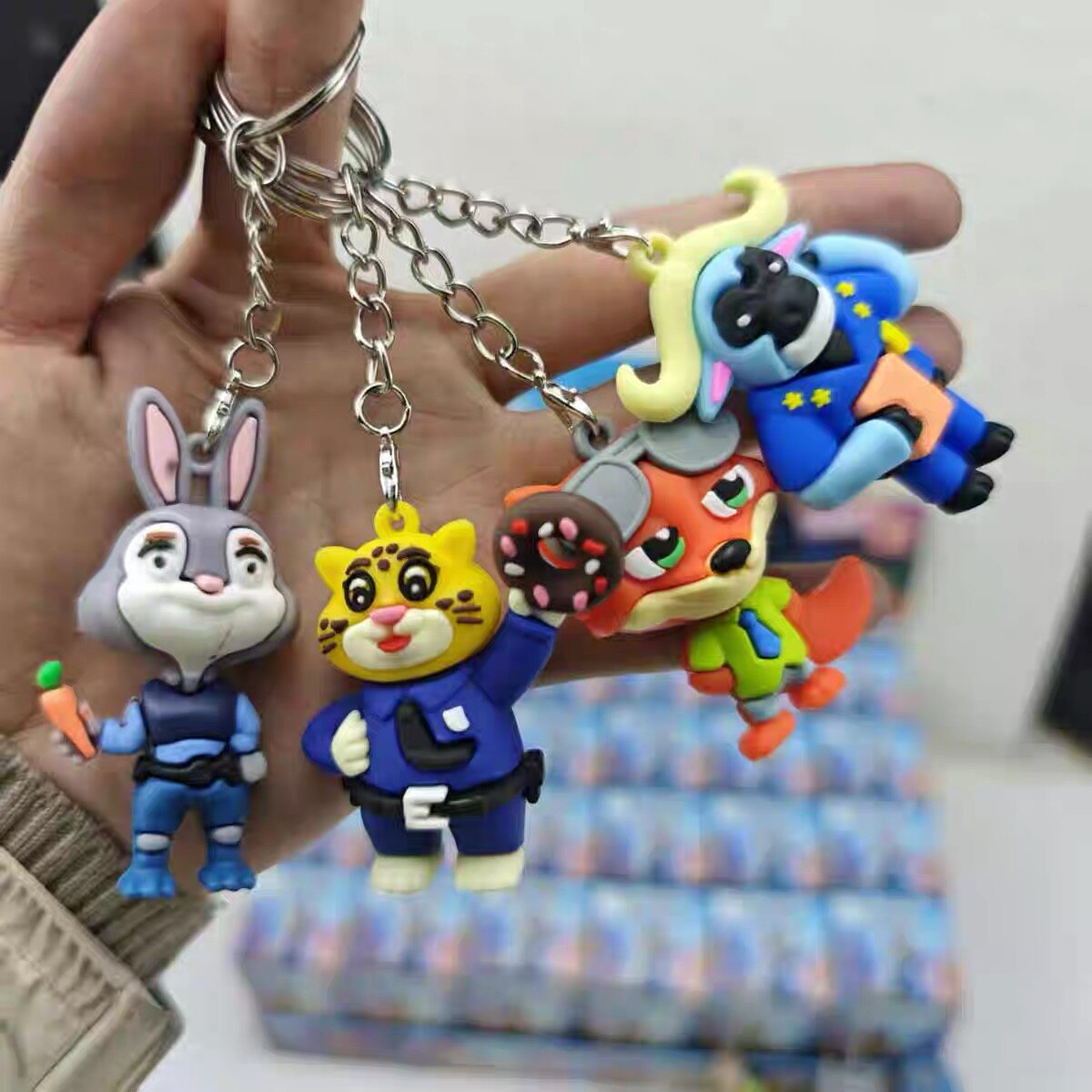 疯狂动物城钥匙扣盲盒小礼品立体公仔包包挂饰儿童幼儿园学生奖励