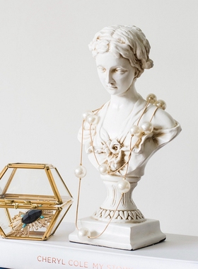 北欧复古做旧纳斯少女摆件家居B创意人物女神雕像工艺装饰品摆设