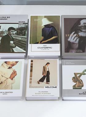 ins风北欧简约假书仿真书摆件样板间客厅家居饰品杂志风拍照道具