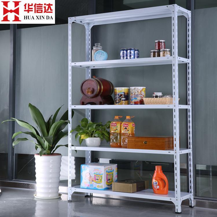 型仓储货架仓库储藏架家用置物架角钢置物架金属展示架三层铁架 - 图0