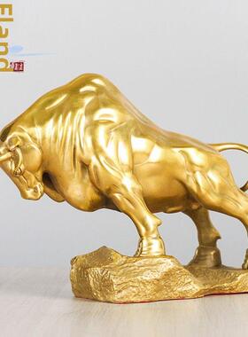 弗朗德开业礼品摆件招财金牛摆件客厅招财旺市装饰品家居装饰铜牛