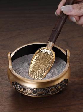 佛堂清洁工具供佛香炉香灰铲铜香勺室内供奉家用神像除尘扫佛尘巾