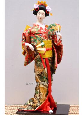 日本人偶人形和服娃娃艺妓绢人摆件居酒屋装饰工艺品酒店用品22寸
