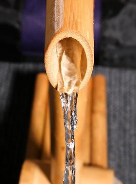日式流水创意流水竹筒流水水景装饰庭院摆件鱼缸石槽摆件包邮