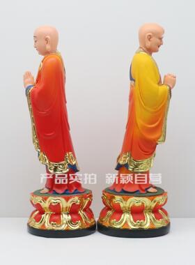 包邮树脂像 阿难尊者迦叶尊者神像 阿难迦叶菩萨 家用工艺品摆件